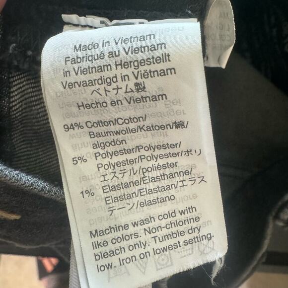 Madewell Womens Vintage Crop Jeans High Rise Black Straight AA892 FA19 Sz 24 - Picture 10 of 12